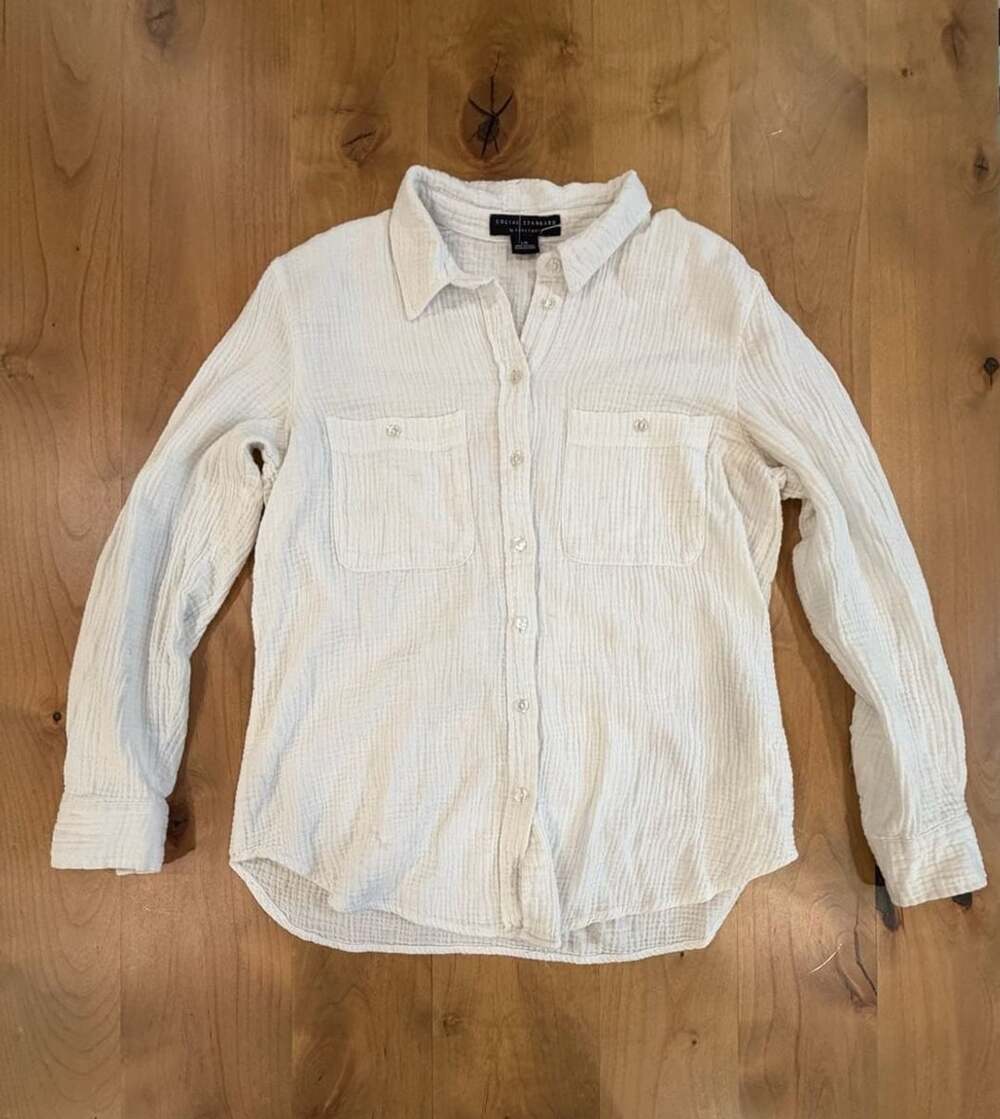 Social Standard By Sanctuary Gauze Button Down Shirt Size L